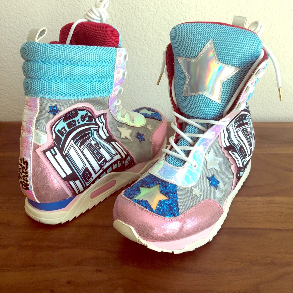 🛸STAR WARS🚀LIGHT💡UP ✨HiGH TOPS✨ OMG WUT?